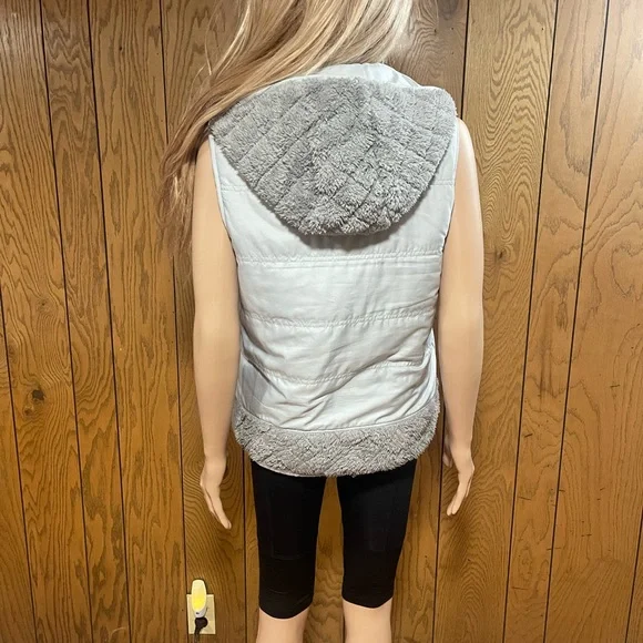 Patagonia" Vest Los Gatos -Hooded-Reversible-Gray - Picture 5 of 16